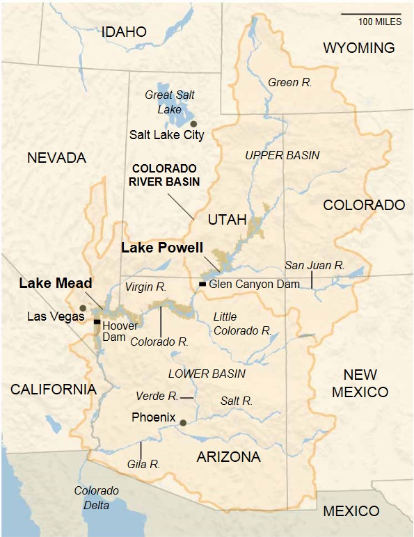 File:MAP- Colorado River Basin- DOI-USBR.jpg - Glen Canyon Dam AMP