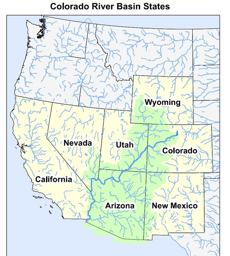 File Usgs Basin States Rivers Map Glen Canyon Dam Amp