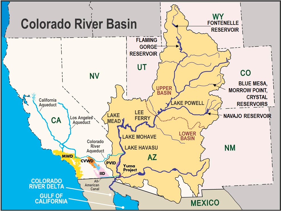 Colorado River Watershed Map - Alexia Lorraine